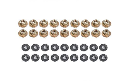 1987-1993 Ford Mustang Coupe Quarter Window Attaching Hardware Nuts & Washers