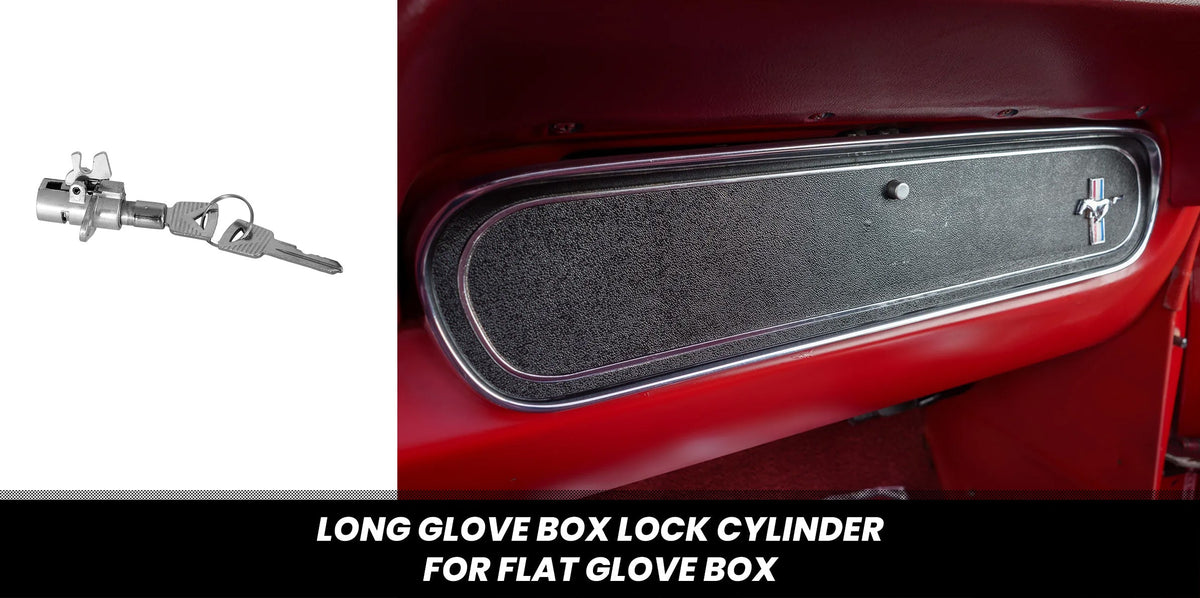 1965-1966 Ford Mustang One-Key Ignition Door Trunk & Glove Box Lock Cylinders 5pc Set