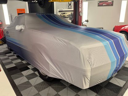 1984-1986 ASC McLaren Mercury Capri M-19412-FOX Ford Motorsport Indoor Car Cover Blue