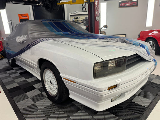 1984-1986 ASC McLaren Mercury Capri M-19412-FOX Ford Motorsport Indoor Car Cover Blue