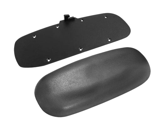 1998-2000 Ford Mustang Center Console Arm Rest Cover Pad Charcoal Black w/ Panel