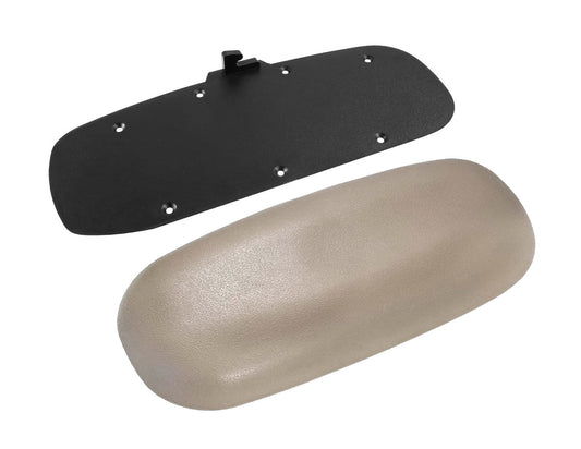 1998-2000 Ford Mustang Center Console Arm Rest Cover Pad Medium Parchment Tan w/ Panel