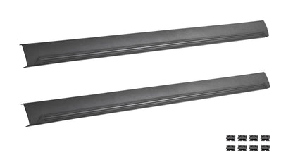 1994-2004 Ford Mustang & Cobra Bottom Door Sill Step Plates Black Pair LH RH