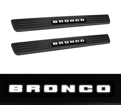 2023-2025 Ford Bronco OEM VN2DZ-99132A08-A Illuminated Light Up Door Sill Plates Pair