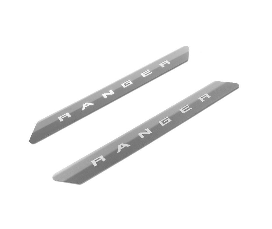 2019-2024 Ford Ranger Supercab OEM VKB3Z-99132A08-A Polished Stainless Door Sill Plates 2pc