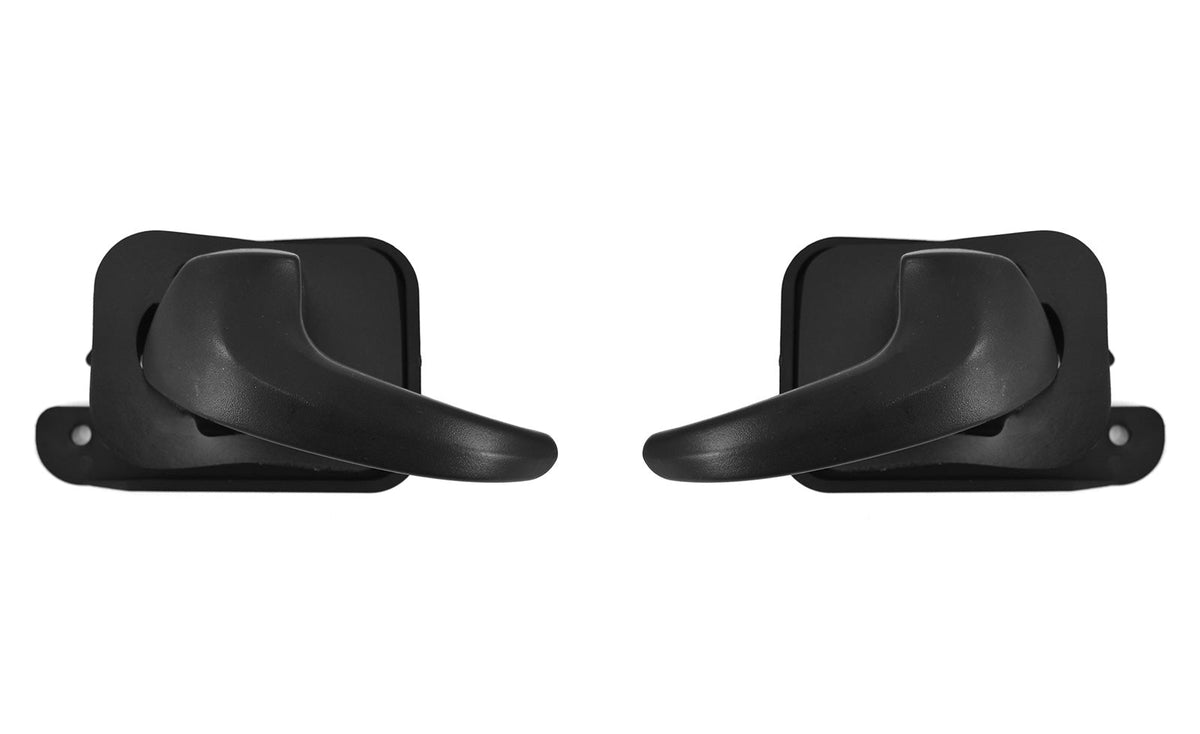 1994-1998 Ford Mustang Black Inside Door Handles Driver & Passenger LH RH Pair