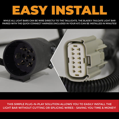 2019-2025 Chevy Silverado 1500 Putco Red & White LED Blade Tailgate Light Bar