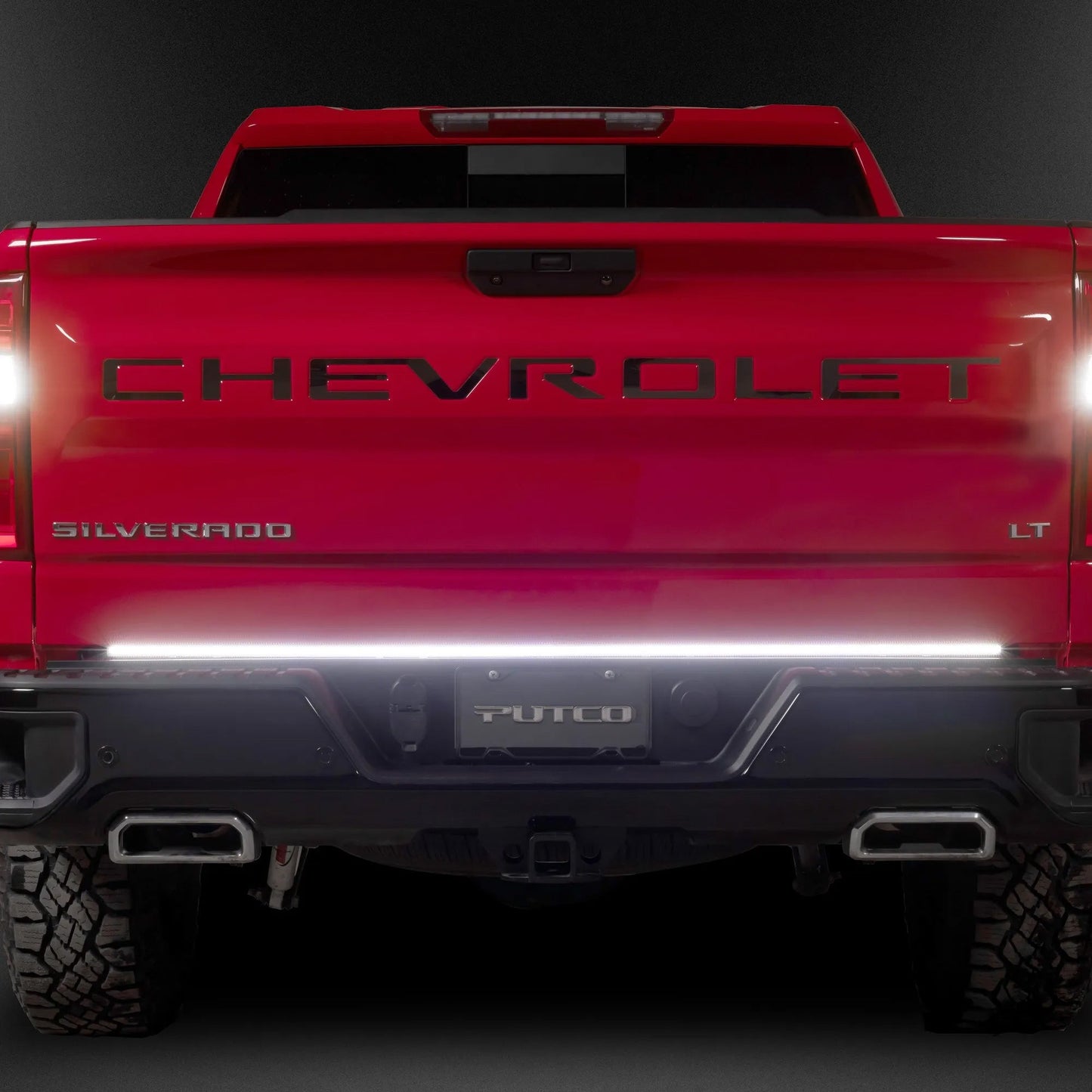 2024-2025 Chevy Silverado 2500 3500 HD Putco 60" Red & White LED Rear Light Bar