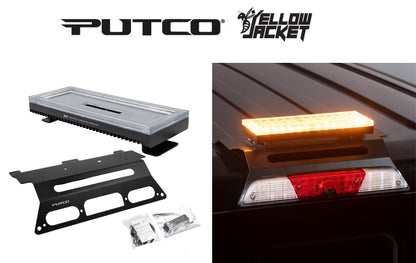 2015-2025 Ford F-150 & 2017-2025 Super Duty Putco Yellow Jacket Roof Strobe LED Lightbar w/ Mounting Bracket