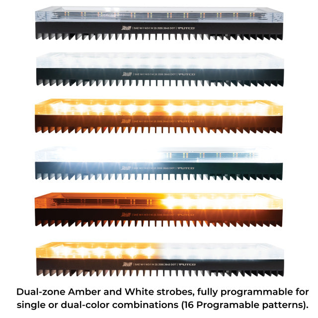 2015-2025 Ford F-150 & 2017-2025 Super Duty Putco Yellow Jacket Roof Strobe LED Lightbar w/ Mounting Bracket