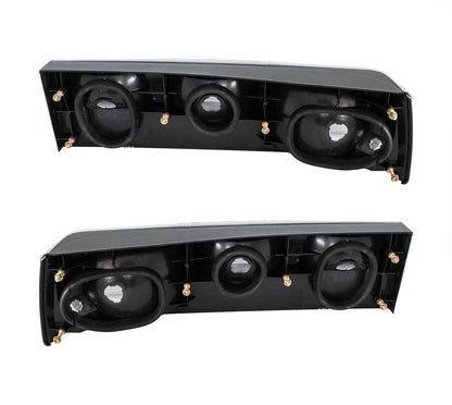 1983-1993 Ford Mustang LX Clear Complete Taillights w/ Housings, LH RH Pair