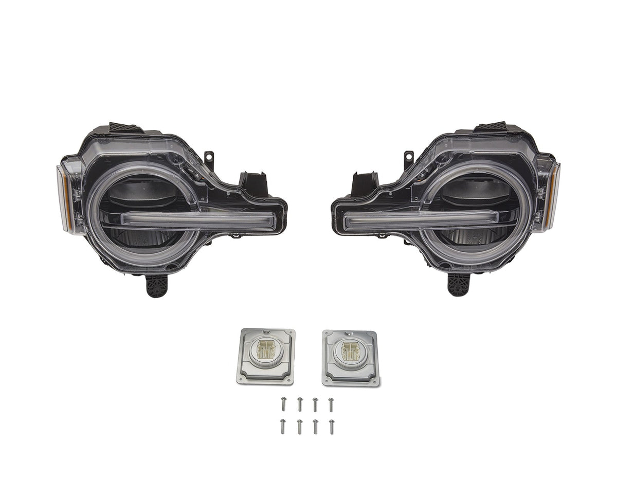 2021-2026 Ford Bronco Raptor OEM M-13008K-BR Amber LED Headlights Head Lamps Pair LH RH Kit