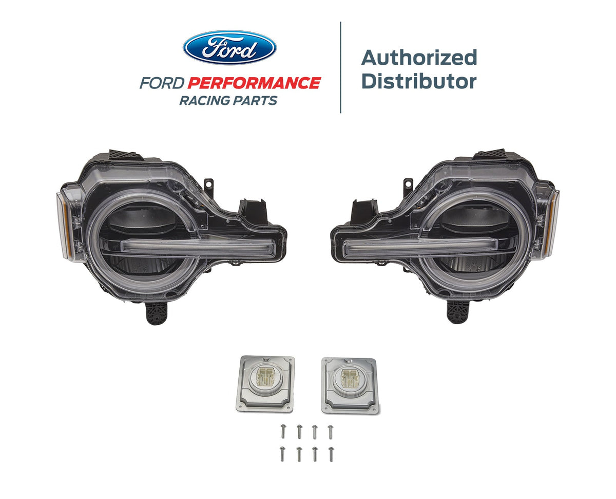 2021-2026 Ford Bronco Raptor OEM M-13008K-BR Amber LED Headlights Head Lamps Pair LH RH Kit