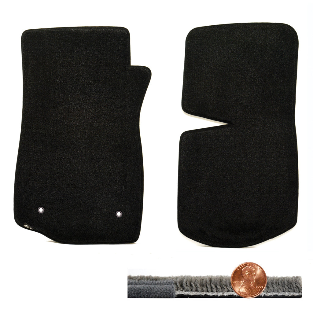 1968-1982 C3 Corvette Ultimat 2pc Black Front Driver & Passenger Floor Mats