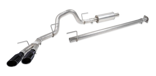 2015-2020 Ford F-150 2.7, 3.5, 5.0 Roush 421985-BLK Cat-Back Side Exit Exhaust System w/ Black Tips