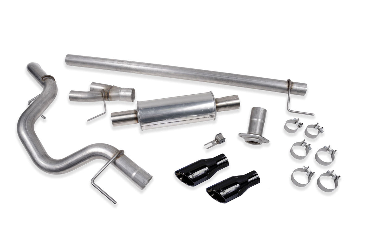 2015-2020 Ford F-150 2.7, 3.5, 5.0 Roush 421985-BLK Cat-Back Side Exit Exhaust System w/ Black Tips