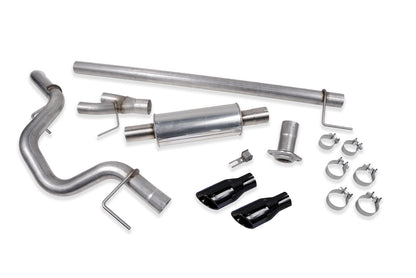2015-2020 Ford F-150 2.7, 3.5, 5.0 Roush 421985-BLK Cat-Back Side Exit Exhaust System w/ Black Tips