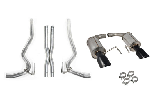 2015-2017 Mustang GT 5.0L V8 Roush 422092BLK Cat-Back Exhaust System w/ X Pipe
