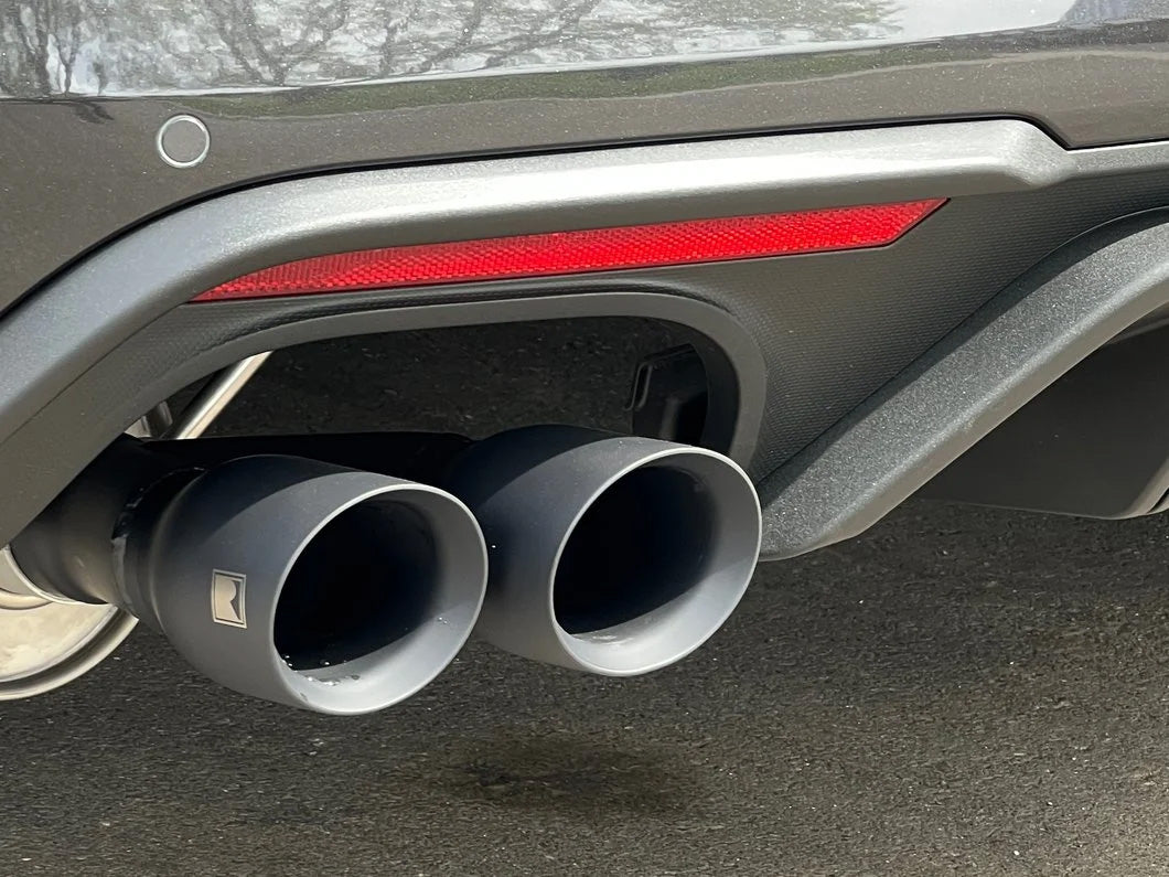 2018-2023 Mustang Coupe GT 5.0L Roush 422093-BLK Cat Back Exhaust System & X Pipe w/ Black Tips