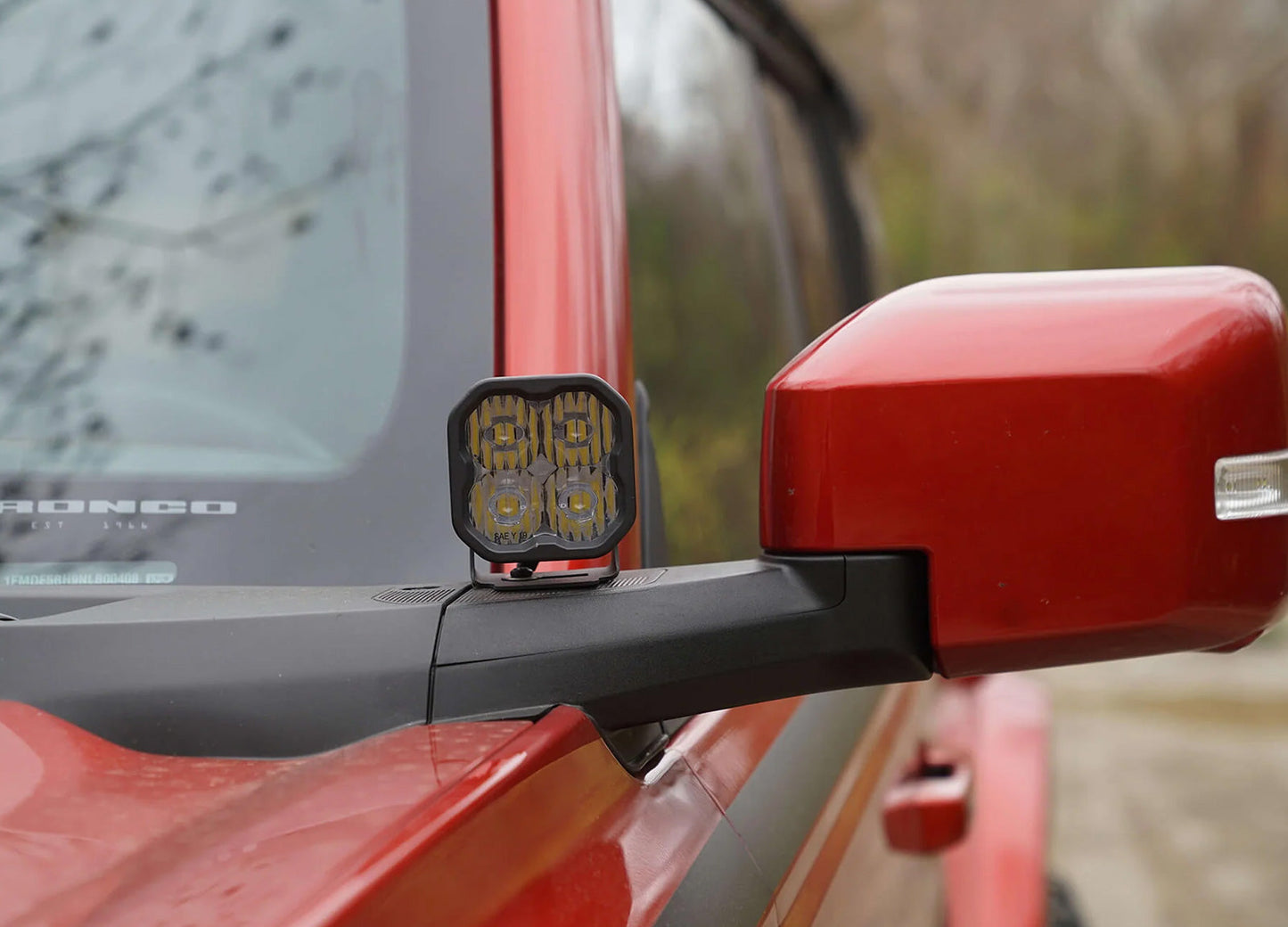 2021-2024 Bronco Roush 422301 Off Road LED Mirror Mounted Pod Ditch Light Kit