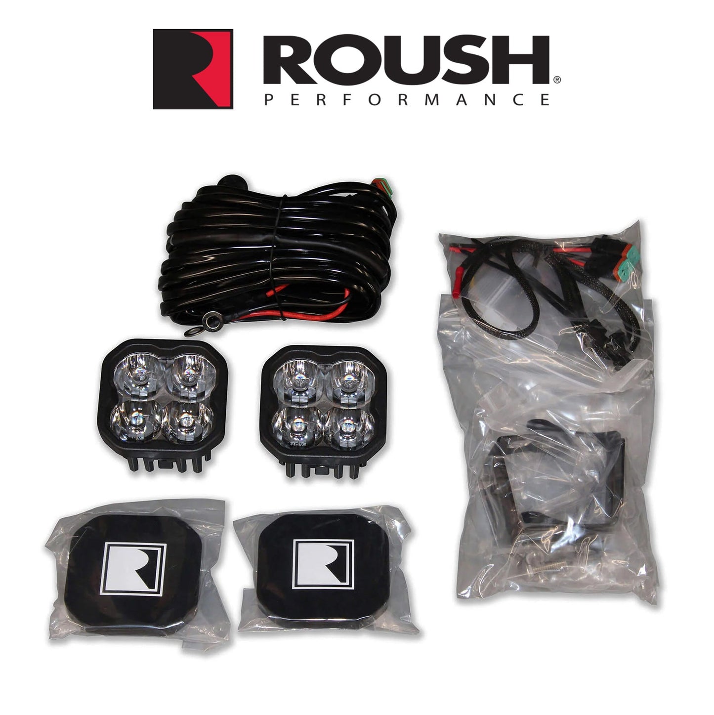 2021-2024 Bronco Roush 422301 Off Road LED Mirror Mounted Pod Ditch Light Kit