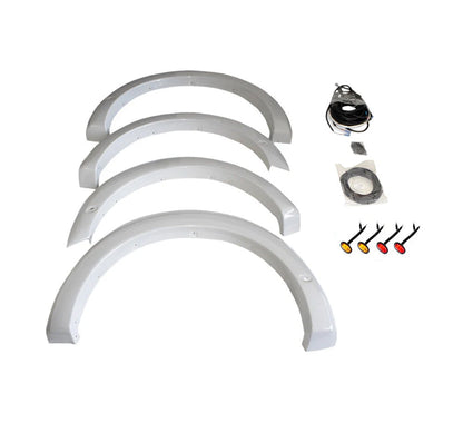 2021-2026 F-150 Roush 422332 Front & Rear Fender Flares Primed w Marker Lights