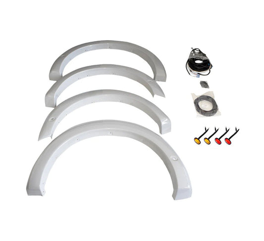 2021-2026 F-150 Roush 422332 Front & Rear Fender Flares Primed w Marker Lights