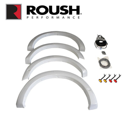 2021-2026 F-150 Roush 422332 Front & Rear Fender Flares Primed w Marker Lights