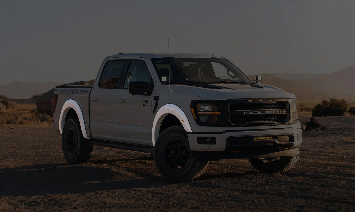 2021-2026 F-150 Roush 422332 Front & Rear Fender Flares Primed w Marker Lights