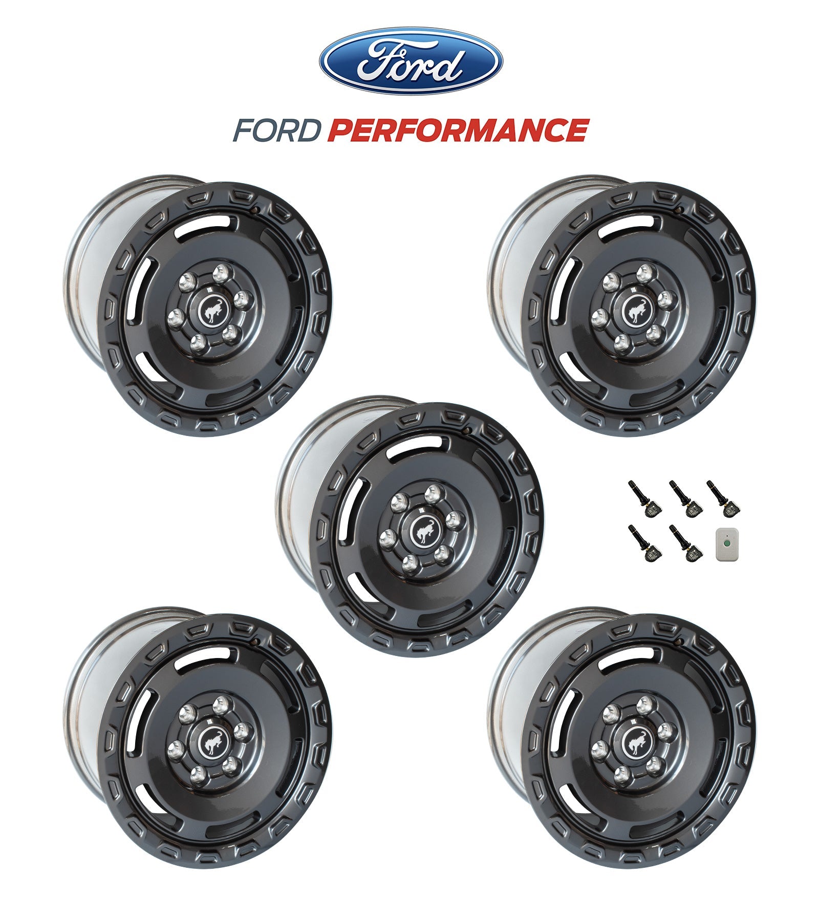 2021-2023 Ford Bronco Everglades OEM M-1007K-P1785E 5pc Wheels & TPMS Kit