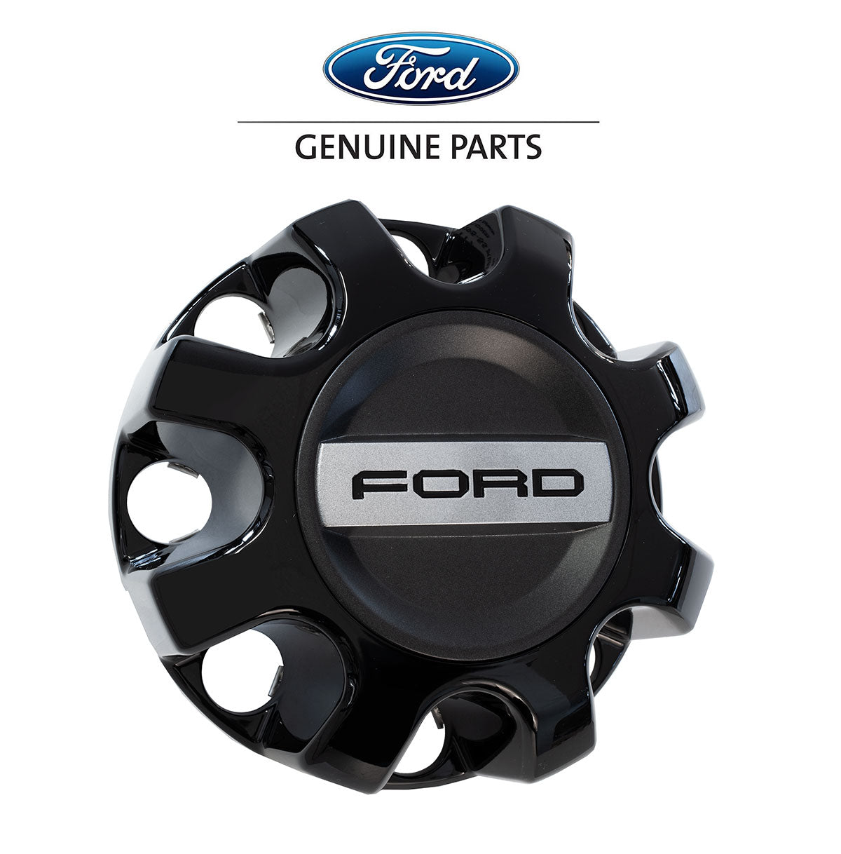 2019-2025 Ford Super Duty F250 F350 OEM KC3Z-1130-BA Black Rear Center Cap