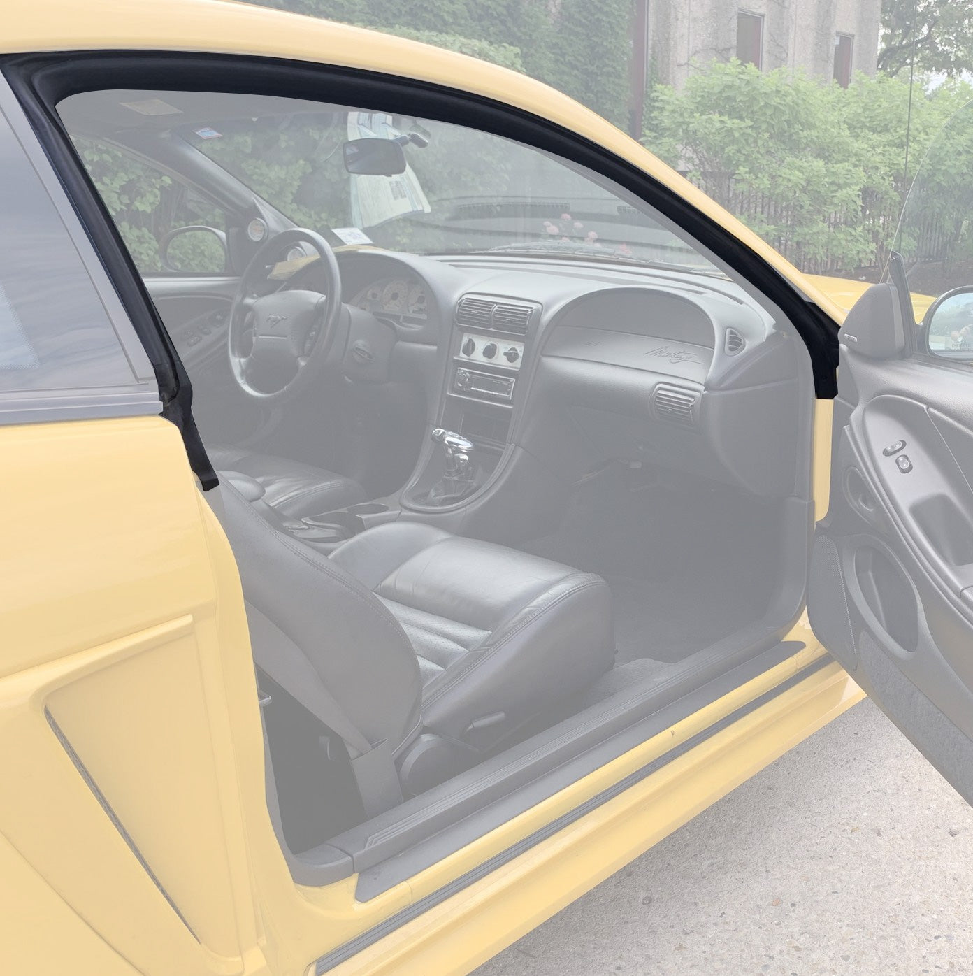 1994-2004 Mustang Coupe Roof Rail Rubber Weatherstrip Seals Pair Driver & Passenger LH RH