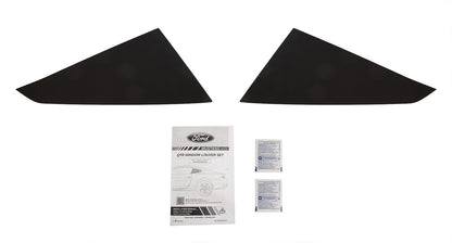 2024-2025 Ford Mustang OEM Oxford White YZ Quarter Window Side Scoop Louvers Pr