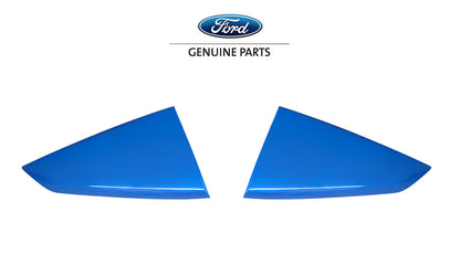 2024 Mustang Genuine Ford OEM VPR3Z-63280B10-AG Grabber Blue AE Quarter Window Louvers Pair