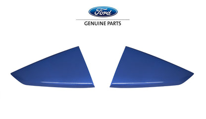 2024 Mustang Genuine Ford OEM VPR3Z-63280B10-AD Atlas Blue Metallic B3 Quarter Window Louvers Pair