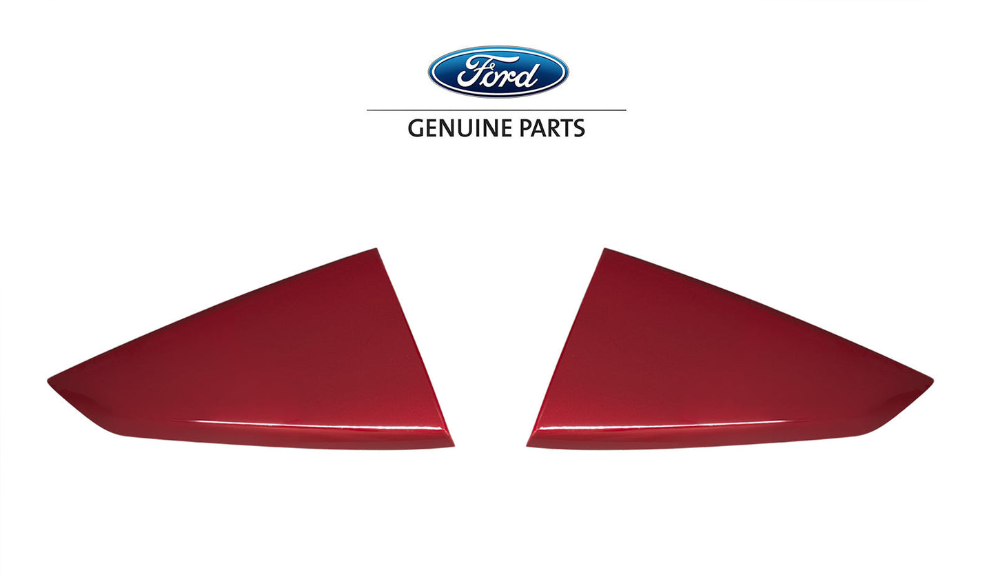 2024 Mustang Genuine Ford OEM VPR3Z-63280B10-AF Lucid Red D4 Quarter Window Louvers Pair