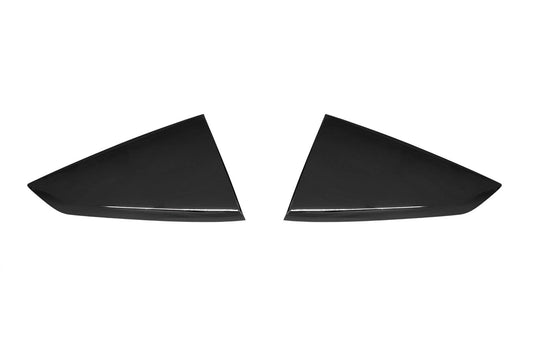 2024 Mustang Genuine Ford OEM VPR3Z-63280B10-AC Shadow Black G1 Quarter Window Louvers Pair