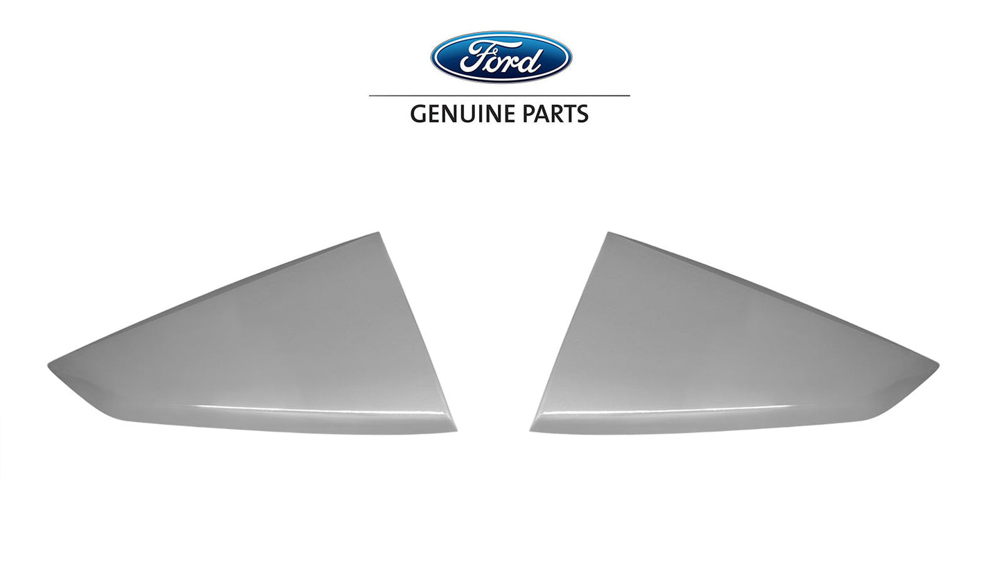 2024 Mustang Genuine Ford OEM VPR3Z-63280B10-AE Iconic Silver JS Quarter Window Louvers Pair