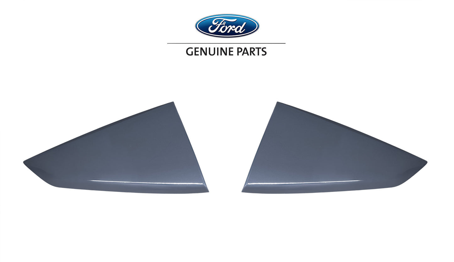 2024 Mustang Genuine Ford OEM VPR3Z-63280B10-AK Vapor Blue K1 Quarter Window Louvers Pair