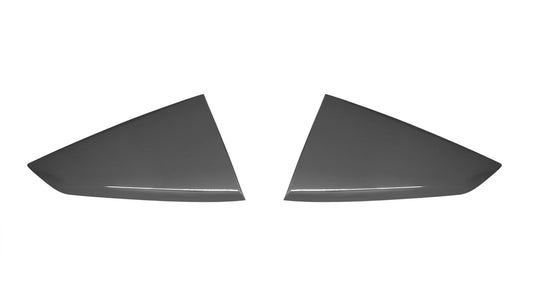 2024 Mustang Genuine Ford OEM VPR3Z-63280B10-AH Carbonized Gray M7 Quarter Window Louvers Pair