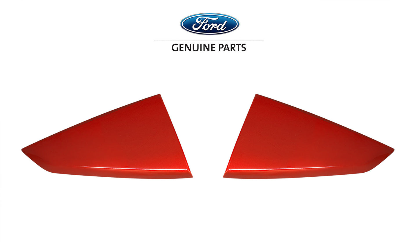 2024 Mustang Genuine Ford OEM VPR3Z-63280B10-AA Race Red PQ Quarter Window Louvers Pair