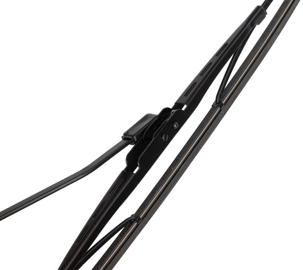1979-1993 Ford Mustang Stainless Steel Black Windshield Wiper Arms & 16" Blades Pair
