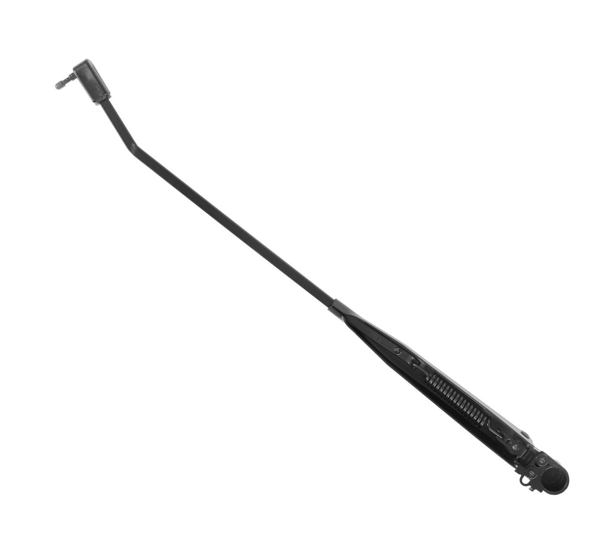 1979-1993 Ford Mustang Stainless Steel Black Windshield Wiper Arms & 16" Blades Pair