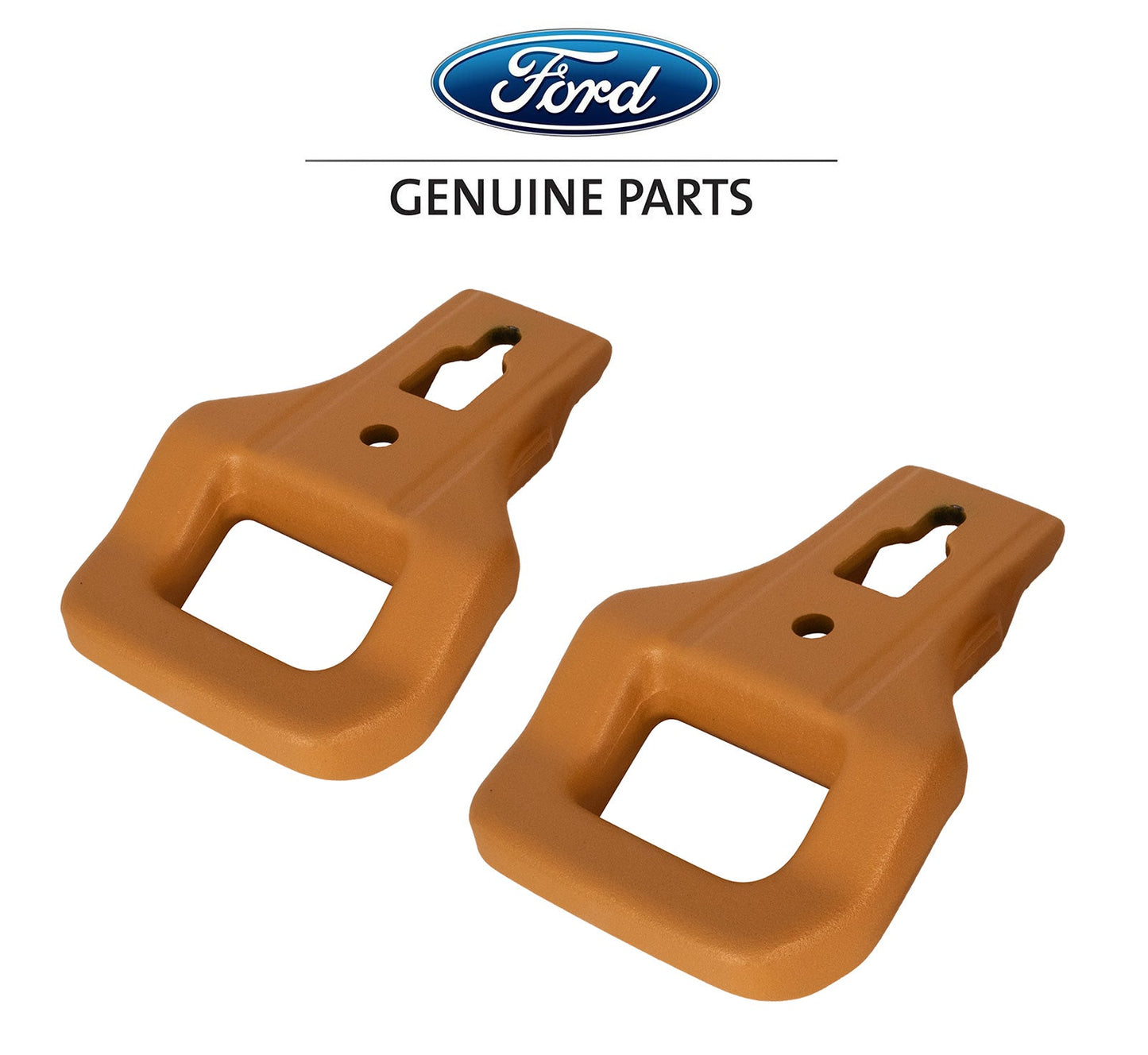 2024-2025 Ford F150 Tremor Orange for Modular Bumper OEM RL3Z-17N808-B Front Tow Hooks Pair