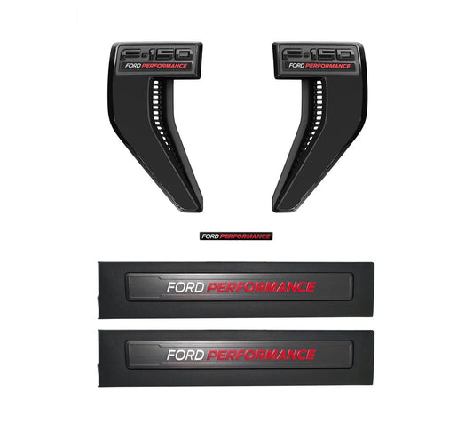 2021-2026 F-150 OEM Ford Performance Fender Vents Sill Plates & Emblem