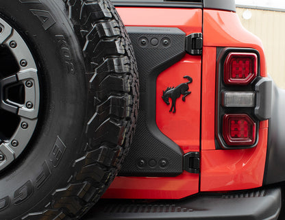 2021-2025 Ford Bronco OEM M-19007-BRS Spare Tire Tailgate Mount Carrier Kit