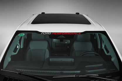 2021-2025 F-150 Ford Performance OEM Front Windshield Banner Decal White & Red