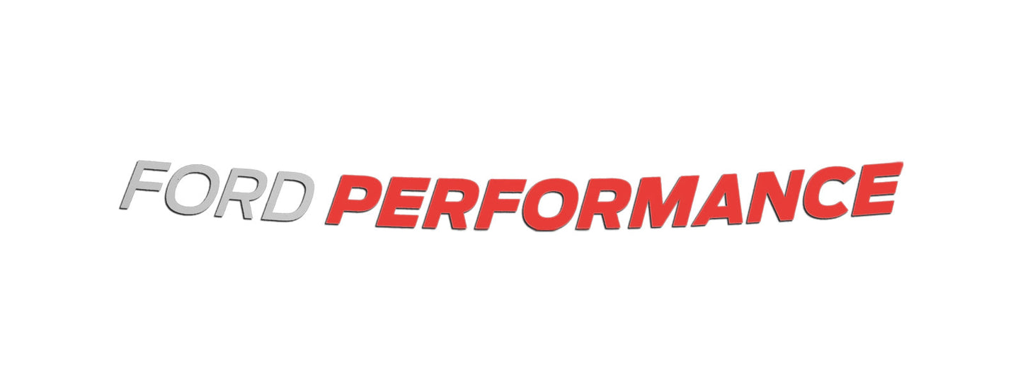 2024-2025 Mustang Ford Performance OEM Front Windshield Banner Decal Red & White