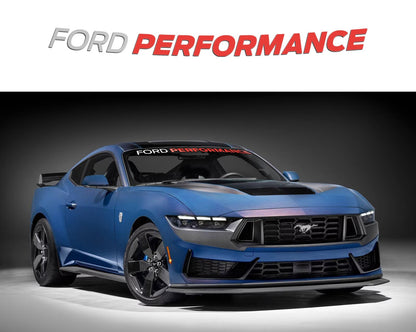 2024-2025 Mustang Ford Performance OEM Front Windshield Banner Decal Red & White