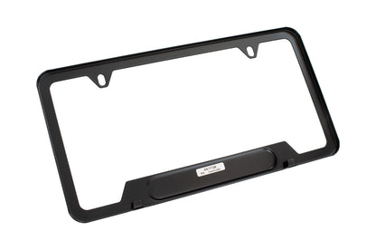 Ford Motorsport 80s Logo Black Stainless Steel License Plate Frame